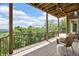 Spacious deck with natural wood and stunning mountain views at 52 Waterside Se Dr, Cartersville, GA 30121