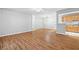 Open living space featuring hard surface floors and view of the kitchen at 106 Brighton Pt, Sandy Springs, GA 30328