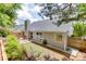 Backyard with a small deck, patio area, and landscaping at 2420 Walnut Grove Way, Suwanee, GA 30024