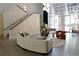 Spacious lobby with modern furnishings and large windows at 711 Cosmopolitan Dr # 413, Atlanta, GA 30324