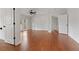 Open bedroom layout with hardwood floors and multiple access doors at 2697 N Thompson Ne Rd, Atlanta, GA 30319