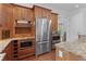 Updated kitchen with stainless steel appliances, custom wood cabinets and granite countertops at 2697 N Thompson Ne Rd, Atlanta, GA 30319