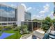 Exterior shot showcases landscaping, modern architecture and design at 230 E Ponce De Leon Ave # 324, Decatur, GA 30030