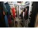 Organized walk-in closet with shelves and hanging space for clothes, shoes and accessories at 3227 Due West Rd, Dallas, GA 30157