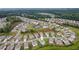 Aerial view of community with pool, tennis courts, and manicured landscaping at 6825 Rambling Vale, Cumming, GA 30028