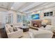 Comfortable living room with a brick fireplace, modern television, and cozy seating creating a relaxing ambiance at 175 Centennial Trce, Roswell, GA 30076
