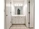 Bright bathroom featuring a white vanity with ample storage and a well-lit mirror at 2528 Chimney Springs Dr, Marietta, GA 30062