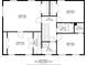Detailed second floor plan displaying room dimensions and layout of the property at 3656 Ebenezer Rd, Marietta, GA 30066