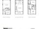 Detailed floor plan layouts showcasing room dimensions and layouts of the townhome, in a three-image layout at 434 Argosy Park Cir # 13, Alpharetta, GA 30005