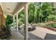 Relaxing back porch overlooking a lush backyard, great for outdoor seating and entertaining at 17 Shotgun Nw Rd, Cartersville, GA 30121