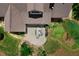 Aerial view of backyard featuring a patio with dining area and landscaping at 17 Shotgun Nw Rd, Cartersville, GA 30121