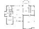 Main level floor plan featuring the primary bedroom, living room, kitchen, and garage at 17 Shotgun Nw Rd, Cartersville, GA 30121