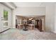 Cozy breakfast nook featuring a view of a living room with a fireplace at 588 Benson Hurst Dr, Mableton, GA 30126