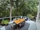 Spacious deck with outdoor seating, ideal for entertaining and enjoying nature at 7235 Compton Cir, Cumming, GA 30040