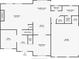 Layout of the house featuring a large kitchen, living room, dining room, and office at 7235 Compton Cir, Cumming, GA 30040