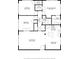 Detailed floor plan highlighting the layout, room dimensions, and spatial relationships of the home at 115 Biscayne Nw Dr # F1, Atlanta, GA 30309