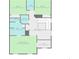 Detailed second floor plan highlighting the bedrooms, baths, loft, laundry room, Primary bedroom and WIC at 2860 Cooper Brook Dr, Snellville, GA 30078