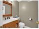 Elegant half bath features a marble vanity top, creating a clean and stylish powder room at 4000 Mcpherson Drive Dr, Acworth, GA 30101