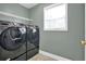 Laundry room includes side by side washer and dryer and wire shelving at 4000 Mcpherson Drive Dr, Acworth, GA 30101