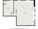 Basement floor plan with bedroom, basement area, and closet at 3390 Kenland Se Rd, Smyrna, GA 30082