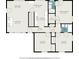 Floor plan of the house with two bedrooms, kitchen, and dining area at 3390 Kenland Se Rd, Smyrna, GA 30082