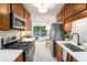 Updated kitchen with stainless steel appliances and ample counter space at 3390 Kenland Se Rd, Smyrna, GA 30082