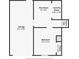 Basement floor plan featuring a garage, flex room, laundry room, and bedroom at 4030 Tanglewood Rd, Snellville, GA 30039