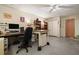 Basement with desk and office area at 6223 Emerald Springs Se Dr, Acworth, GA 30102