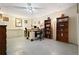 Basement with desk and bookcase at 6223 Emerald Springs Se Dr, Acworth, GA 30102