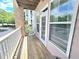 Enjoy outdoor living on this balcony with wood floors and open views at 1975 Nocturne Dr # 2206, Alpharetta, GA 30009