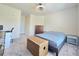 Comfortable bedroom with neutral paint, carpet, and a ceiling fan at 1975 Nocturne Dr # 2206, Alpharetta, GA 30009