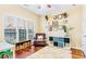 Cozy room featuring hard wood floors, large windows, gallery wall and a comfortable chair at 380 Victorian Ln, Duluth, GA 30097