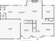 Detailed first floor plan showing kitchen, living room, garage, and bedroom layouts at 10865 Glenhurst Pass, Duluth, GA 30097