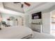 Main bedroom with neutral decor, and a large closet at 10865 Glenhurst Pass, Duluth, GA 30097
