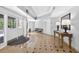 Clean lobby area featuring marble flooring, soft lighting, and comfortable seating at 1 Biscayne Nw Dr # 112, Atlanta, GA 30309