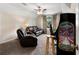 Bonus room with ceiling fan and an arcade game at 1254 Hadaway Garden Nw Dr, Kennesaw, GA 30152