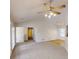Bright and airy living room featuring neutral paint, tall ceilings, and view to the kitchen at 3157 Peartree Nw Dr, Acworth, GA 30101