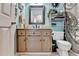 Cozy bathroom with updated vanity and decor at 1019 Wolf Springs Ct, Lawrenceville, GA 30043