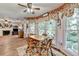 Breakfast nook with large windows overlooking backyard at 1019 Wolf Springs Ct, Lawrenceville, GA 30043