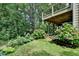 Beautifully landscaped yard features a variety of plants and flowers, creating a tranquil outdoor oasis at 1019 Wolf Springs Ct, Lawrenceville, GA 30043
