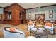 Beautifully appointed clubhouse with lounge area, tables, and bar for residents at 195 14Th St # 902, Atlanta, GA 30309