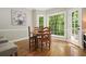 Breakfast nook with lots of natural light and views of backyard at 3267 Standing Peachtree Trl, Kennesaw, GA 30152