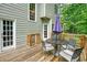 Charming deck featuring a table with umbrella and seating; perfect for outdoor dining and relaxation at 3267 Standing Peachtree Trl, Kennesaw, GA 30152