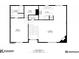 Detailed floor plan showcasing the layout of the kitchen, bathroom, living room, and primary bedroom on the second floor at 488 Barclay Ct, Stone Mountain, GA 30083
