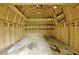 Shed interior with exposed wood framing and partial plywood walls at 501 Bridlepath Ln, Peachtree City, GA 30269