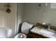 Bathroom with granite countertop sink, toilet, and shower at 1701 Charmeth Rd, Lithonia, GA 30058