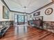 Spacious living room featuring hardwood floors and a large bay window at 4271 Edgewater Drive Northwest Nw Dr, Kennesaw, GA 30144