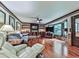 The living room offers hardwood floors, a fireplace, and ample natural light at 4271 Edgewater Drive Northwest Nw Dr, Kennesaw, GA 30144