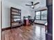 Office with hardwood floors, ceiling fan, and large window at 4271 Edgewater Drive Northwest Nw Dr, Kennesaw, GA 30144