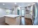 Kitchen with island, stainless steel appliances, and modern finishes at 1393 Sagewood Cir, Stone Mountain, GA 30083